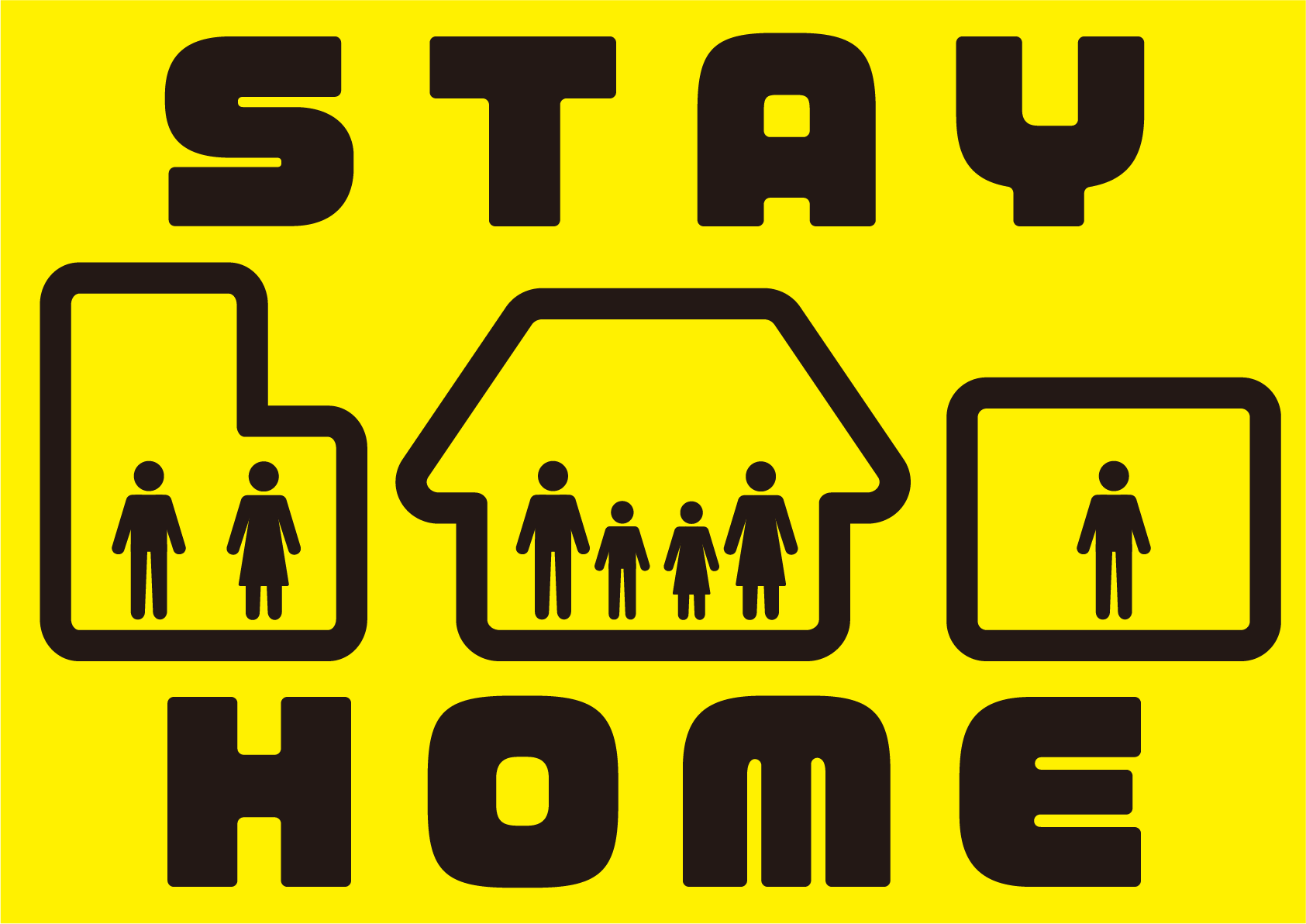 Stay Homeの張り紙 フリー張り紙素材 はりがみや