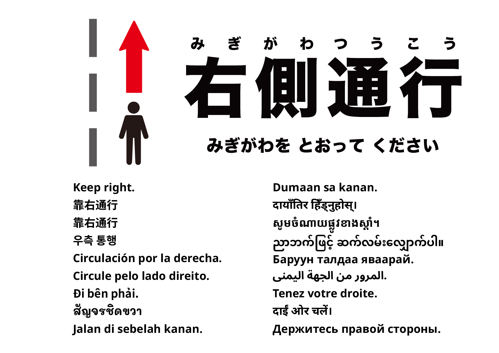 右側通行